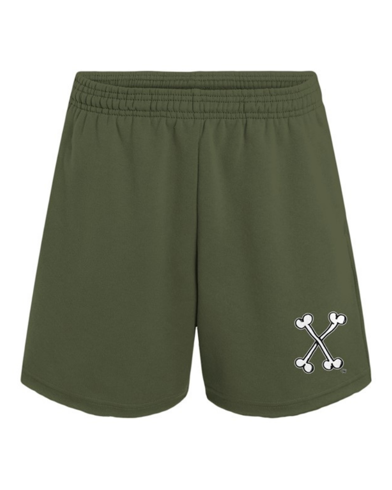 Raw-Edge Bone Shorts