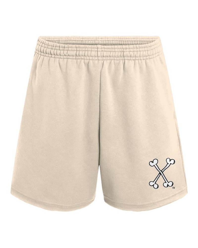 Raw-Edge Bone Shorts