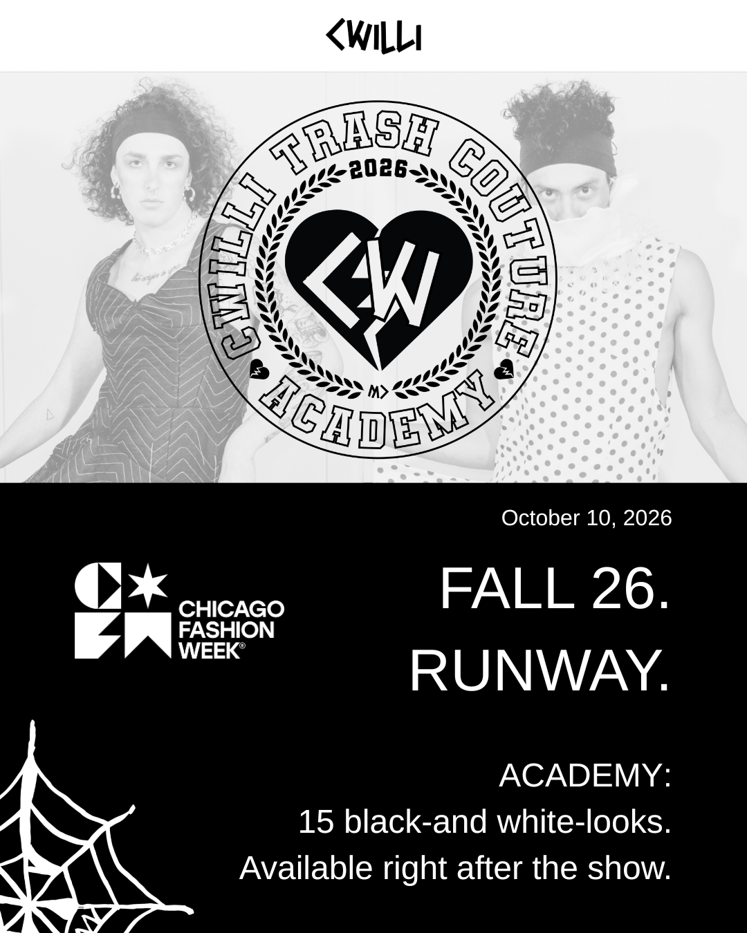 CWILLI Fall '26 runway + Sample sale ticket