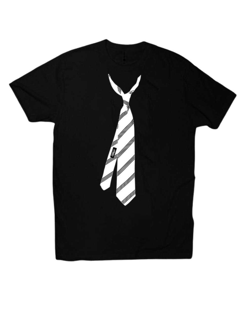 [Sample Sale] Tie T-Shirt - Black (3XL)
