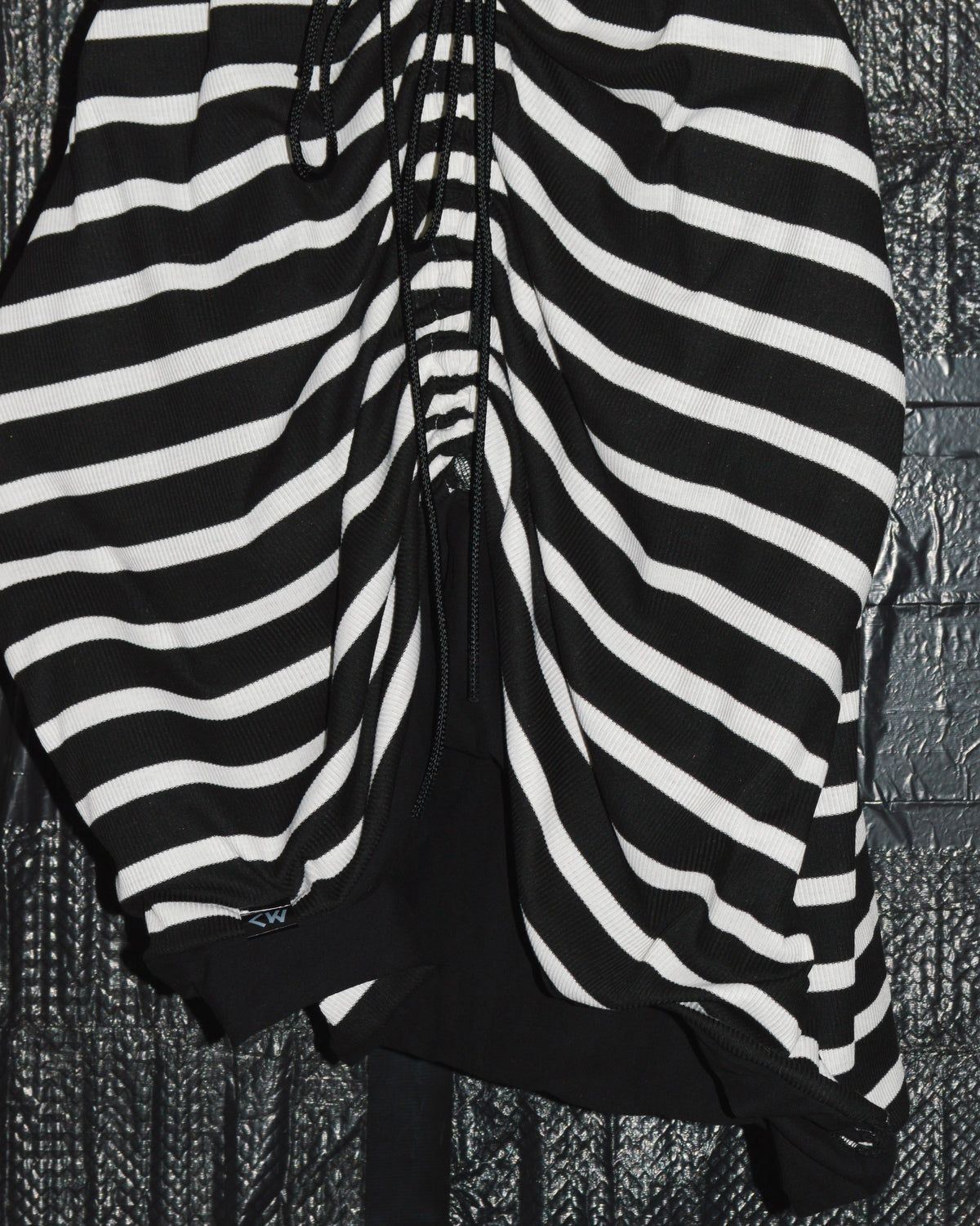 [Sample Sale] Crumple Maxi Skirt - Stripe