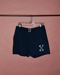 Raw-Edge Bone Shorts