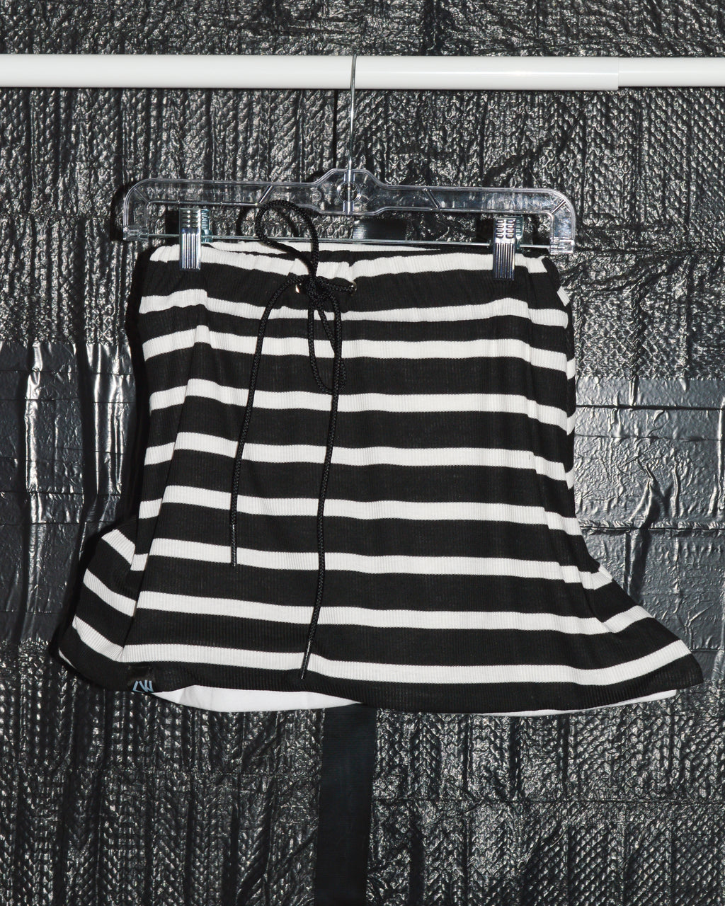 [Sample Sale] Crumple Mini Skirt - Stripe