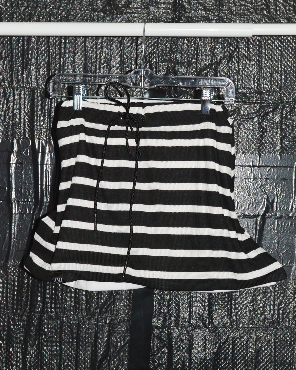 [Sample Sale] Crumple Mini Skirt - Stripe