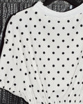 [Sample Sale] Drop-Shoulder Scrunch Tee - Polka Dot