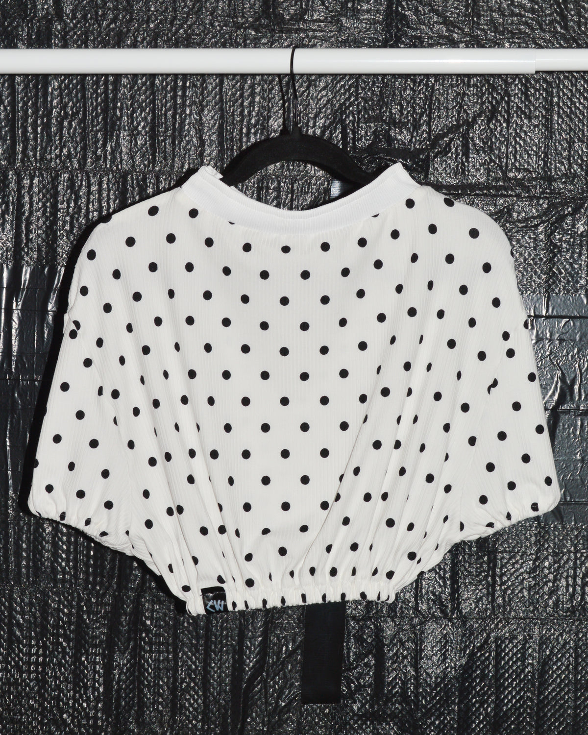 [Sample Sale] Drop-Shoulder Scrunch Tee - Polka Dot