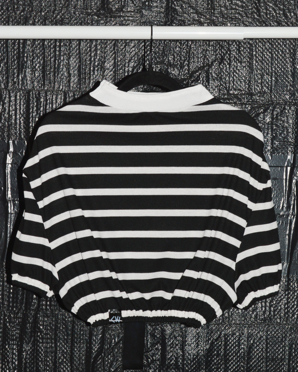 [Sample Sale] Drop-Shoulder Scrunch Tee - Stripe