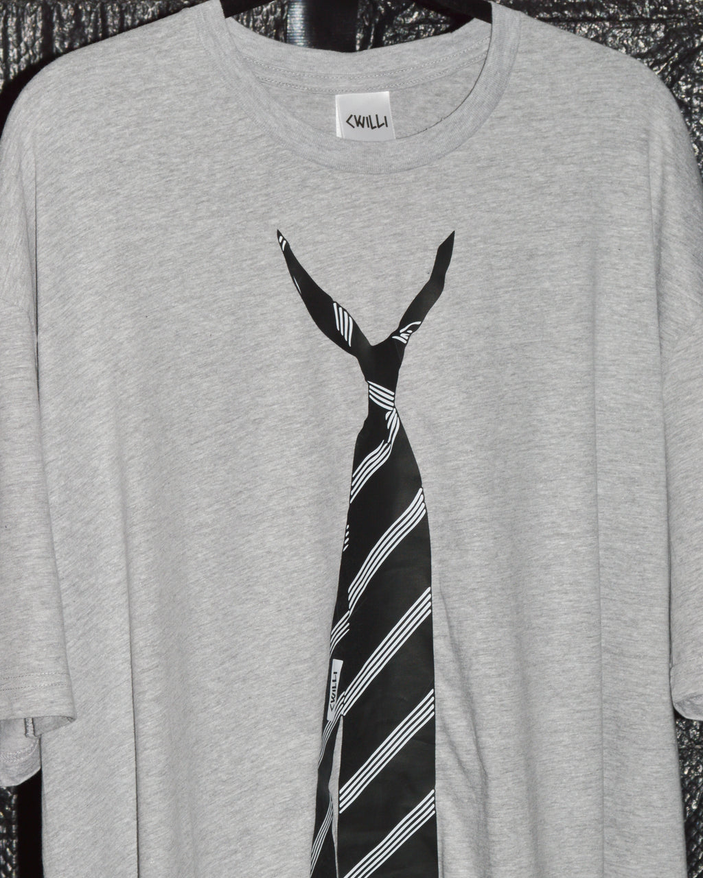 [Sample Sale] Tie T-Shirt - Grey (2XL)